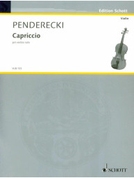 Krzysztof Penderecki: Capriccio (noty na housle)
