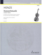 Hans Werner Henze: Konzertmusik (noty na housle, klavír)