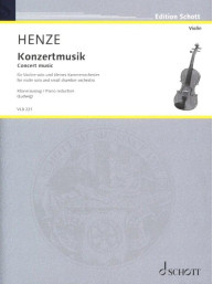 Hans Werner Henze: Konzertmusik (noty na housle, klavír)