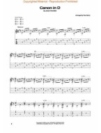 Johann Pachelbel: Canon in D (noty, tabulatury na kytaru)