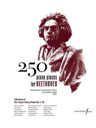 250 piano pieces for Beethoven - Selection of the Easier Pieces from Volumes 1-10 (noty na klavír)