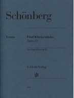 Arnold Schonberg: Five Piano Pieces op. 23 (noty na klavír)