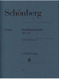 Arnold Schonberg: Five Piano Pieces op. 23 (noty na klavír)