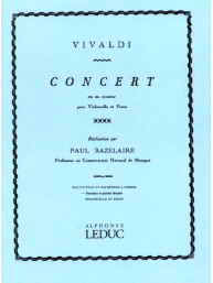 Antonio Vivaldi: Concerto in E minor (noty na violoncello, smyčcový kvartet)