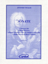Antonio Vivaldi: Sonate for Flute and Continuo (noty na příčnou flétnu)