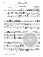 Antonio Vivaldi: 9 Sonatas RV 39-47 (noty na violoncello, klavír)