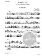 Antonio Vivaldi: 9 Sonatas RV 39-47 (noty na violoncello, klavír)