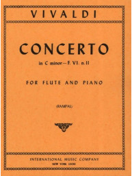 Antonio Vivaldi: Concerto In C Minor F Vi N. 11 (noty na příčnou flétnu, klavír)