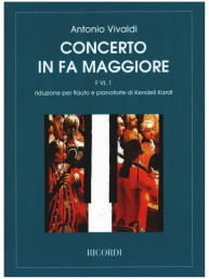 Antonio Vivaldi: Concerto In Fa Maggiore VI No. 1 (noty na příčnou flétnu, klavír)