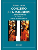 Antonio Vivaldi: Concerto in Fa Maggiore La Tempesta di Mare Rv 433 (noty na příčnou flétnu, klavír)