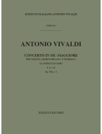Antonio Vivaldi: Concerto E flat major op.8 no.5 RV253  (noty na housle, smyčce, partitura)