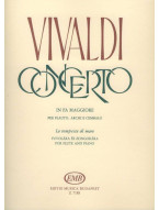 Antonio Vivaldi: Concerto In F Major La tempesta di mare (noty na příčnou flétnu, klavír)
