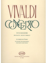 Antonio Vivaldi: Concerto In F Major La tempesta di mare (noty na příčnou flétnu, klavír)