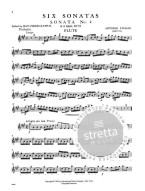 Antonio Vivaldi: Six Sonatas Il Pastor Fido op. 13 Vol.2 (noty na příčnou flétnu, klavír)
