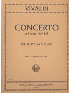 Antonio Vivaldi: Concerto In F Major RV 442 (noty na příčnou flétnu, klavír)