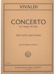 Antonio Vivaldi: Concerto In F Major RV 442 (noty na příčnou flétnu, klavír)