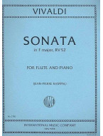 Antonio Vivaldi: Concerto In F Major RV 52 (noty na příčnou flétnu, klavír)