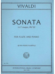 Antonio Vivaldi: Concerto In F Major RV 52 (noty na příčnou flétnu, klavír)