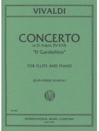 Antonio Vivaldi: Concerto In F Major RV 428 (noty na příčnou flétnu, klavír)
