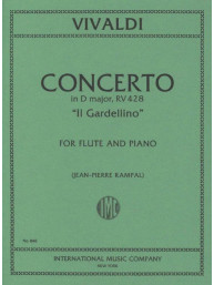 Antonio Vivaldi: Concerto In F Major RV 428 (noty na příčnou flétnu, klavír)