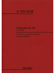 Antonio Vivaldi: Concerto In G Major Rv 436 (noty na příčnou flétnu, klavír)