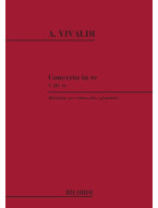 Antonio Vivaldi: Concerto Per Vc., Archi E B.C.: In Re Rv 403 (noty na violoncello, klavír)