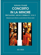 Antonio Vivaldi: Concerto in la minore per flautino Rv 445 (noty na příčnou flétnu, klavír)