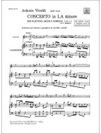 Antonio Vivaldi: Concerto in la minore per flautino Rv 445 (noty na příčnou flétnu, klavír)