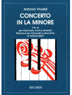 Antonio Vivaldi: Concerto per Violoncello in La Min. RV 418 (noty na violoncello, klavír)