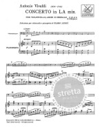 Antonio Vivaldi: Concerto per Violoncello in La Min. RV 418 (noty na violoncello, klavír)