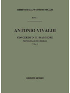 Antonio Vivaldi: Concerto In Si Bem. RV 367 (noty na housle, smyčcový orchestr, partitura)