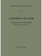 Antonio Vivaldi: Concerto Per Vl., Archi E B.C.: In Mi Rv 268 (noty na housle, smyčcový orchestr, partitura)