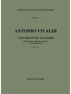 Antonio Vivaldi: Concerto In Re 'L'Inquietudine' RV 234 (noty na housle, smyčcový orchestr, partitura)