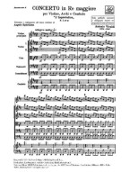 Antonio Vivaldi: Concerto In Re 'L'Inquietudine' RV 234 (noty na housle, smyčcový orchestr, partitura)