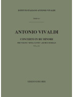 Antonio Vivaldi: Concerto Per Vl. Archi E B.C.: In Re Min. 'Senza (noty na housle, smyčcový orchestr, partitura)