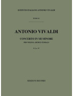 Antonio Vivaldi: Concerto In Mi Min. RV 278 (noty na housle, smyčcový orchestr, partitura)