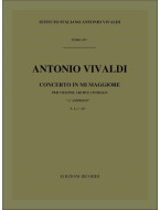 Antonio Vivaldi: Concerto In Mi 'L'Amoroso' RV 271 (noty na housle, smyčcový orchestr, partitura)