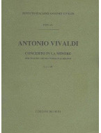 Antonio Vivaldi: Concerto In La Min Op IV N 4 RV 357 (noty na housle, smyčce, cembalo, partitura)
