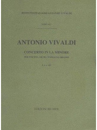 Antonio Vivaldi: Concerto In La Min Op IV N 4 RV 357 (noty na housle, smyčce, cembalo, partitura)