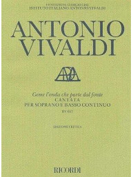 Antonio Vivaldi: Geme L'Onda Che Parte Dal Fonte Rv 657 (noty na klavír, zpěv)
