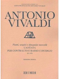 Antonio Vivaldi: Pianti, Sospiri E Dimandar Mercede Rv 676 (noty na klavír, zpěv)