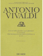 Antonio Vivaldi: Era La Notte Quando I Suoi Splendori Rv 655 (noty na klavír, zpěv)