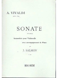 Antonio Vivaldi: Sonata in D minor (noty na violoncello, klavír)