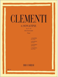 Muzio Clementi: 6 Sonatine Op. 37 E 38 (noty na klavír)