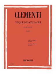 Muzio Clementi: 5 Sonate Facili (noty na klavír)