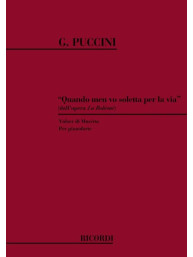 Giacomo Puccini: Quando men vo soletta... Valzer Di Musetta (noty na klavír)