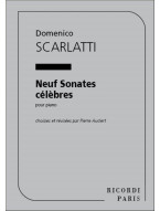 Domenico Scarlatti: Neuf Sonates Celebres (noty na klavír)