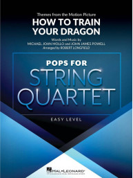 How to Train Your Dragon / Jak vycvičit draka (snadné noty pro smyčcový kvartet, party, partitura)