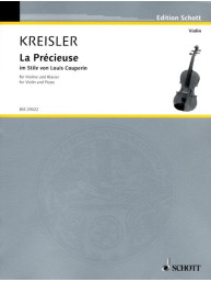 Fritz Kreisler: La Précieuse im Stile von Louis Couperin (noty na housle, klavír)