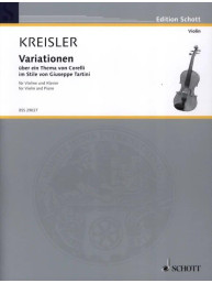 Fritz Kreisler: Variationen über ein Thema von Corelli F-Dur (noty na housle, klavír)